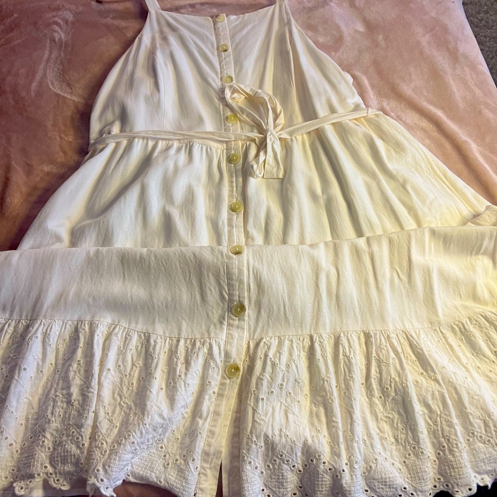 Old Navy Fit & Flare Tiered Sleeveless Midi Dress